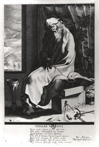 Talete di Mileto (c.625-c.547 a.C.) da French School